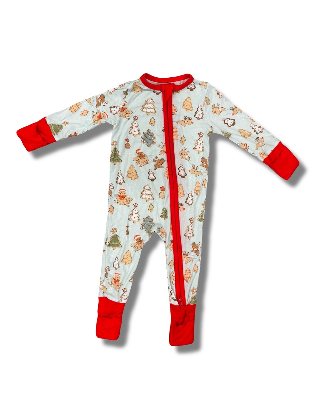 Angel Dear 0-3 Months Christmas Cookies Bamboo Pajamas Unisex